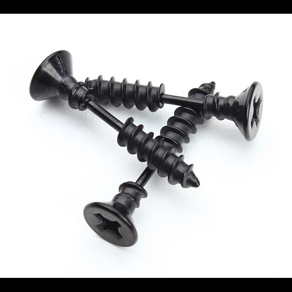 Unique screw earrings